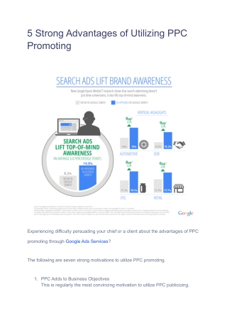 5 Strong Advantages of Utilizing PPC Promoting