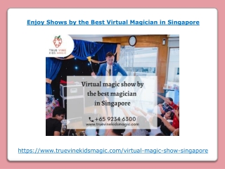 Enjoy Shows by the Best Virtual Magician in Singapore