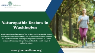 The Best Naturopathic Doctors in Washington-Green Wellness