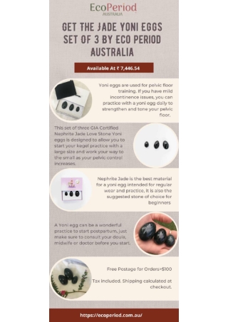 GIA Certified Yoni Eggs Australia |  Eco period