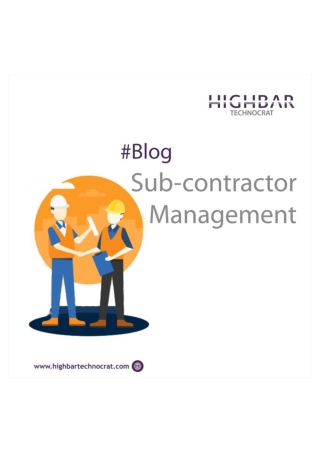Sub-Contractor Management