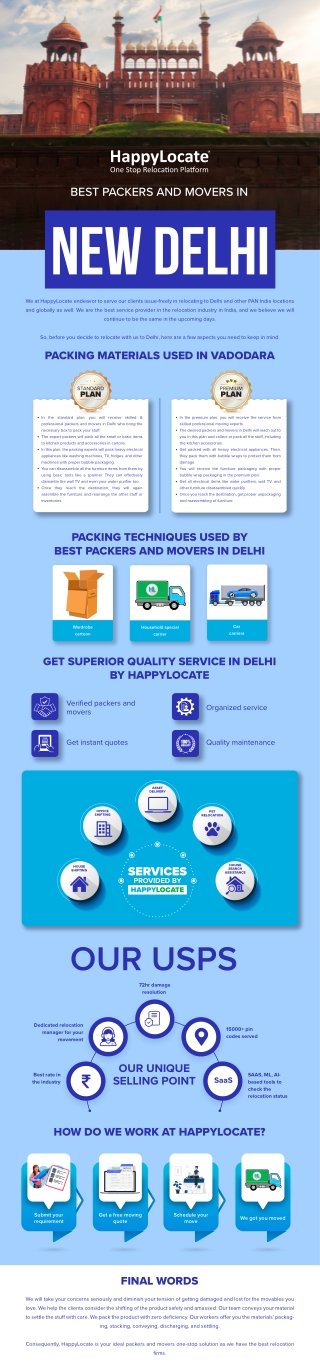 Best Packers and Movers in Delhi