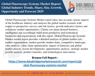 Global Fluoroscopy Systems Market – Industry Trends and Forecast to 2028
