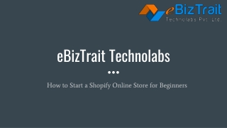 How to Start a Shopify Online Store for Beginners