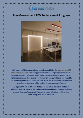 Quick and Efficient LED Light Installation