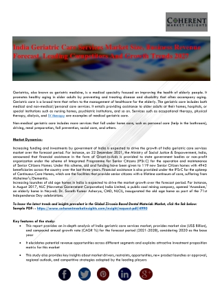 India Geriatric Care Services Market