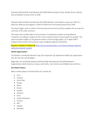 Software-Defined Wide Area Network (SD-WAN) Market Trends, Market Share, Industry Size, Growth, and Market Forecast 2021