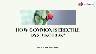 How Common is Erectile Dysfunction