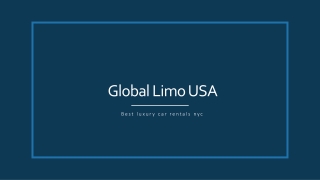 You May Get The Best Luxury Vehicle Rental NYC And Choose Between The Following Models
