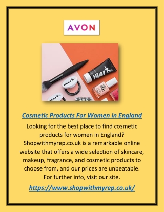Looking for the best place to find cosmetic products for women in England? Shopw