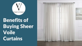 Benefits of Buying Sheer Voile Curtains