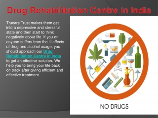 Drug Rehabilitation Centre in India