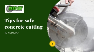 Tips for safe concrete cutting