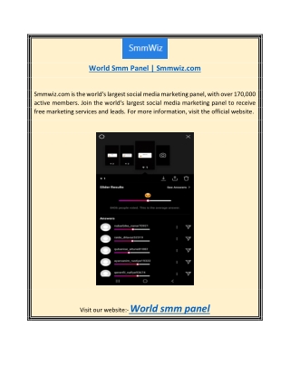 World Smm Panel | Smmwiz.com