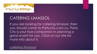 Catering Limassol  Partycity.com.cy