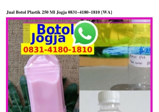 Jual Botol Plastik 250 Ml Jogja Ô8З1–Ꮞ18Ô–181Ô[WhatsApp]