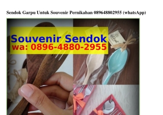 Sendok Garpu Untuk Souvenir Pernikahan (1)