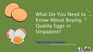 What Do You Need to Know About Buying Quality Eggs in Singapore?