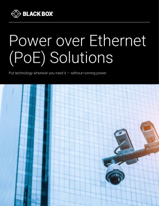 Power over Ethernet (PoE) Solutions