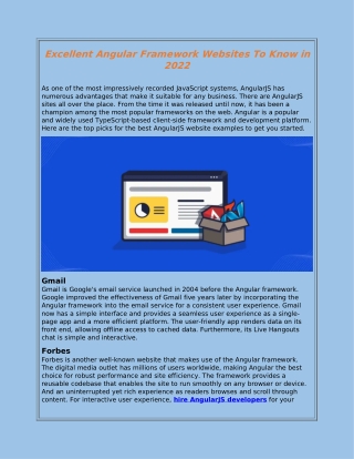 Excellent Angular Framework Websites To Know in 2022