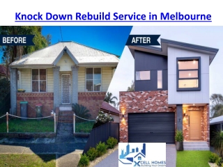 Knock Down Rebuild Service in Melbourne