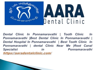 Dental Clinic Ponnamaravathi ,Tooth Clinic-Best Dental Clinic In Ponnamaravathi