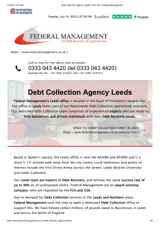 Debt Collectors in Leeds