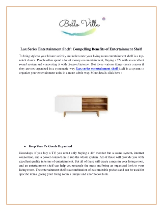 Lax Series Entertainment Shelf_ Compelling Benefits of Entertainment Shelf (4)