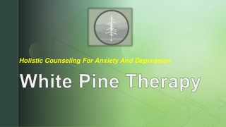 Holistic Counseling For Anxiety And Depression