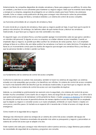 Tecnicas cerrajeras: algunos tips que hacen que las labores sean más veloces y s
