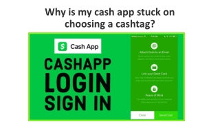 Why is my cash app stuck on choosing?