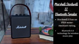 Marshall Stockwell II Wireless Speaker