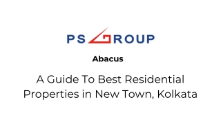 A Guide To Best Residential Properties in New Town, Kolkata