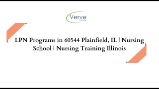 LPN Programs in 60544 Plainfield, IL  Nursing School  Nursing Training Illinois