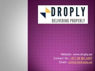 Droply Dubai Delivery Service