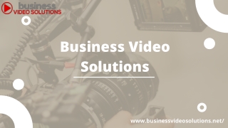 Business Video | Videos For Companies