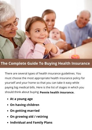 The Complete Guide To Buying Health Insurance