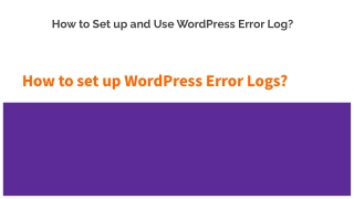 How to Set up and Use WordPress Error Log?