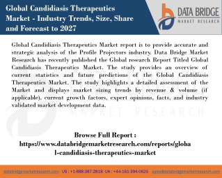 Global Candidiasis Therapeutics Market report PPT -