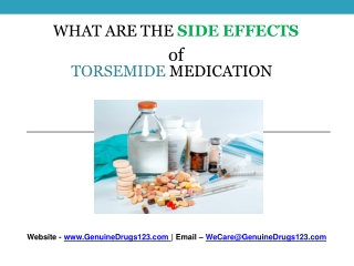 Torsemide Side Effects Long-Term