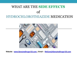 Hydrochlorothiazide side effects