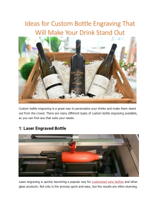 custom bottle engraving