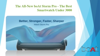 The All-New boAt Storm Pro - The Best Smartwatch Under 3000