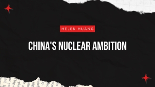 China's nuclear ambition