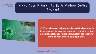 What Does it Mean To Be A Modern Online Trainer