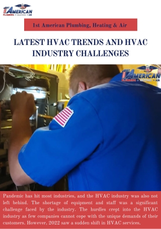 Latest HVAC Trends and HVAC Industry Challenges