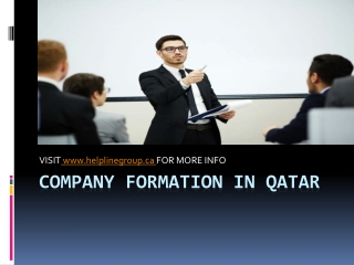 COMPANY FORMATION IN QATAR