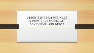 WHICH IS THE BEST SOFTWARE COMPANY FOR MOBILE