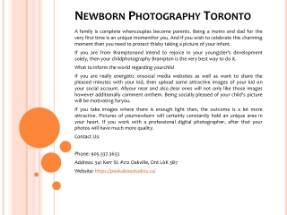 Newborn Photography Toronto