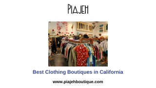 Best Clothing Boutiques in California